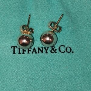 Tiffany &.Co Ball Earrings 8mm, Posts.